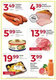Frac gazetka tydzień 35 Strona 2: Łopatka wieprzowa bez kości €13,99, Kiełbasa wiejska pieczona Taurus €3,49