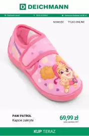 Deichmann gazetka tydzień 35 Strona 6: Kapcie zakryte Paw Patrol €69,99