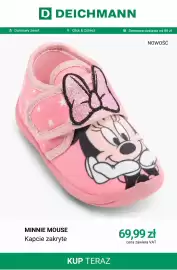 Deichmann gazetka tydzień 35 Strona 8: Kapcie zakryte Minnie Mouse €69,99