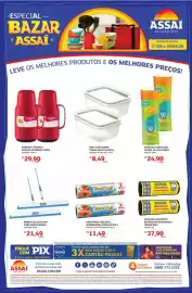 Encarte Assaí Atacadista Página 1: Alkin - pano multiuso com picate cores €24,90, Sanremo - garrafa térmica €29,90