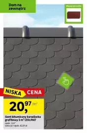 Leroy Merlin gazetka Strona 7: Gont bitumiczny karpiówka grafitowy 3 m² Izolmat €20,97