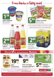 Marketvita gazetka | Express Strona 2: Krem mocujący do protez zębowych Auchan €9,99, Oranżada żółta Hellena €2,99
