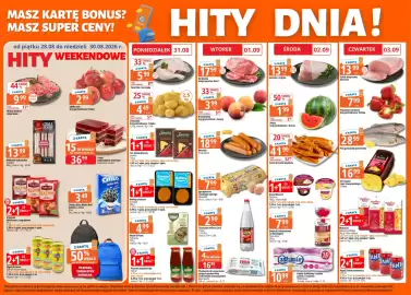 E.Leclerc gazetka tydzień 35 Strona 1: Napój Arizona €5,33, Ciasto czekoladowo-wiśniowe Cukiernia E. Leclerc €36,99