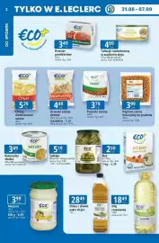 E.Leclerc gazetka tydzień 36 Strona 2: Oliwa z oliwek extra virgin €28,49, Olej rzepakowy €18,49