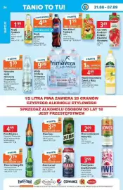 E.Leclerc gazetka tydzień 36 Strona 26: Napój niegazowany Żywicz z Nutą €4,69, Piwo Książęce €4,99