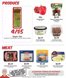 Woodman's weekly ad week 35 Page 2: Fresh Pico de Gallo €2,99, Organic Lil' Snappers Red or Bartlett Pears €2,99