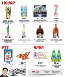 Woodman's weekly ad week 35 Page 9: Kim Crawford Pinot Grigio €9,99, Canine Carry Outs Dog Treats €0,99