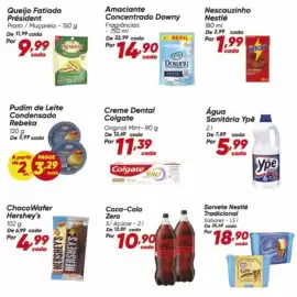 Tabloide Dia Página 2: Nestlé - nescauzinho €1,99, Colgate - creme dental €11,39