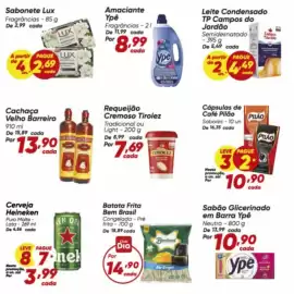 Tabloide Dia Página 6: Pilão - cápsulas de café €10,90, Ypê - sabão glicerinado em barra €10,90