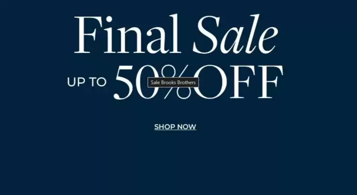 Brooks Brothers (válido hasta 12-09)