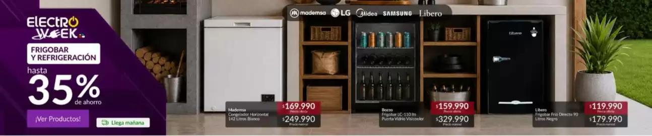 Catálogo Constructor Sodimac Página 12: Mademsa - congelador horizontal €169.990,00
