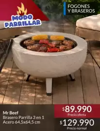 Catálogo Constructor Sodimac Página 8: Mr. beef - brasero parrilla 3 en 1 €89.990,00