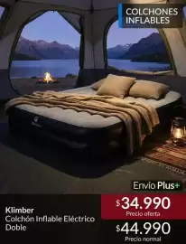 Catálogo Constructor Sodimac Página 9: Klimber - colchón inflable eléctrico doble €34.990,00