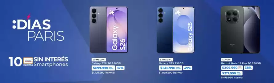 Catálogo Foster Página 6: Samsung - galaxy s26 5g 256gb €699.990,00, Samsung - galaxy s25 256gb €549.990,00