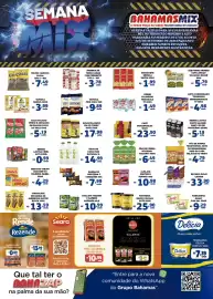 Encarte Bahamas Mix semana 35 Página 1: Leite condensado triangulo semidesnatado €4,98, Alfajor proteico €10,98
