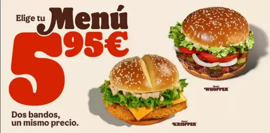 Folleto Burger King Página 1