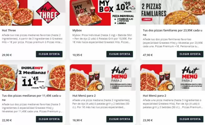 Pizza Hut (válido hasta el 9-09)