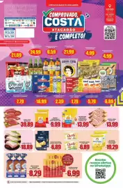 Tabloide Costa Atacadão Página 1: Margarina qualy cremosa com sal €6,89, Queijo mussarela fatiado €6,89