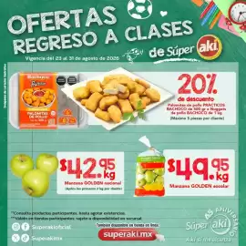 Folleto Super Aki semana 35 Página 4: Manzana golden escolar €49,95