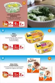 Catalogue Coccinelle Express page 15: Bonduelle Salade de concombre €1,45, Nestlé Glace La laitière €2,65