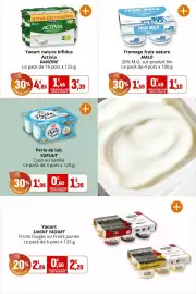 Catalogue Coccinelle Express page 18: Activia Yaourt nature bifidus €3,39, MALO Fromage frais nature €1,10