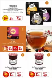 Catalogue Coccinelle Express page 25: BONNE MAMAN Confiture de figues violettes €1,36, LIPTON Thé noir €1,55