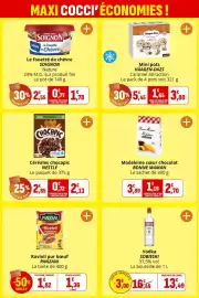 Catalogue Coccinelle Express page 3: HÄAGEN-DAZS Mini pots €3,80, PANZANI Ravioli pur bœuf €1,36