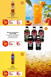 Catalogue Coccinelle Express page 34: PEPSI Classique €0,93, Oasis Thé glacé Pêche €1,43
