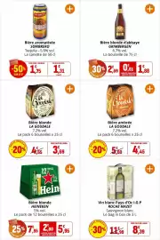 Catalogue Coccinelle Express page 36: GRIMBERGEN Bière blonde d'abbaye €1,88, Heineken Bière blonde €5,95