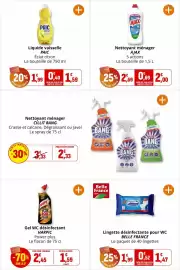 Catalogue Coccinelle Express page 42: PAIC Liquide vaisselle €1,59, AJAX Nettoyant ménager €2,00