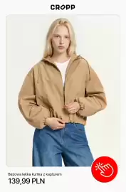 Cropp gazetka tydzień 35 Strona 3: Beżowa lekka kurtka z kapturem Cropp €139,99