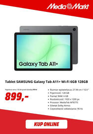 Media Markt gazetka Strona 8: Tablet Samsung Galaxy Tab A11+ Wi-Fi 6GB 128GB €899,00