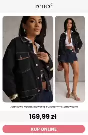 Renee magazyn tydzień 35 Strona 10: Jeansowa kurtka z bawełną z ozdobnymi lamówkami Renee €169,99