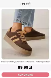 Renee magazyn tydzień 35 Strona 3: Sneakersy VICES typu tenisówki na platformie z paskami po bokach €89,99