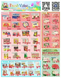 Fresh Value flyer week 35 Page 1: Aquafina Water €7,99, Cool Running Spicy Seasoning Series €4,99