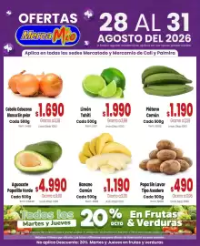 Catálogo MercaTodo Página 3: Papa Sin Lavar Tipo Asader €490,00, Aguacate Papelillo Verde €4.990,00