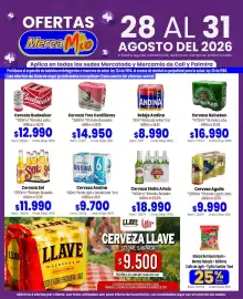 Catálogo MercaTodo Página 6: Andina Cerveza Light €9.700,00, Cerveza Budweiser €12.990,00