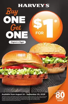 Harvey’s (valid until 1-11)