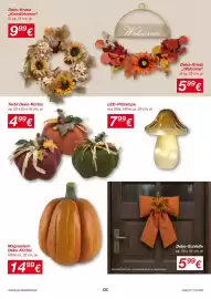 KiK Prospekt woche 36 Seite 5: Magnesium Deko-Kürbis €14,99, Deko-Schleife €5,99