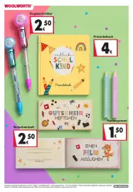 Woolworth Prospekt Seite 16: Freundebücher €4,00, Gutscheinheft €2,50
