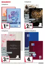 Woolworth Prospekt Seite 26: Oxford Collegeblöcke €4,00, Collegeblock €1,25