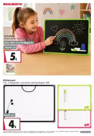 Woolworth Prospekt Seite 30: Schultafel €5,00, Whiteboard €4,00