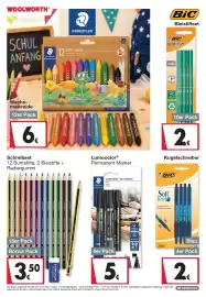 Woolworth Prospekt Seite 6: Bic Kugelschreiber €2,00, Bic Bleistifte €2,00