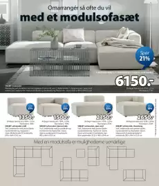 JYSK tilbudsavis Side 5: SKEJBY sofamodul, midt €1.350,00, SKEJBY modulsofa €6.150,00