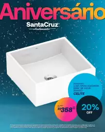 Catálogo Santa Cruz Acabamentos Página 9: Cuba apoio quadrada basic q5 35x35 branco celite €358,90