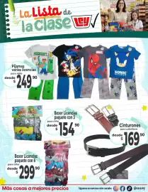 Folleto Casa Ley Página 12: Boxer Licencias €154,90, Pijamas varias licencias para niño €249,90