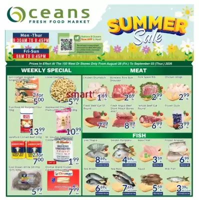 Oceans Fresh Food Market flyer