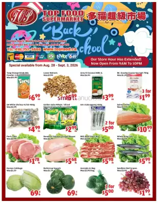 Top Food (valid until 3-09)