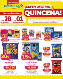 Catálogo Belalcazar semana 35 Página 6: Galleta OREO €10.000,00, Yagur Alimento Lacteo €4.750,00