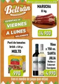 Catálogo Beltrán Supermercados Página 2: Santa julia vino €4.990,00, Marucha €14.900,00